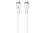 Hyper Hyperjuice 240W Cavo USB-C A USB-C In Silicone (6Ft/2M) - Bianco