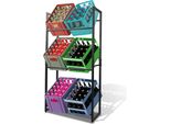 Tolletour Portacasse Per Bevande Portacasse Per 6 Casse Nero 105X32X85Cm