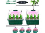 Propagatore Per Serre Da Interno Con Lampada Per Piante, Set Di Propagazione Per Mini Serre Da 4 Pezzi Con Luce, Set Di Propagazione Per Piccole Piante Per Serre Da Interno