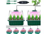 Propagatore Per Serre Da Interno Con Lampada Per Piante, Set Di Propagazione Per Mini-Serre Da 5 Pezzi Con Luce, Set Di Propagazione Per Piccole Piante Per Serre Da Interno