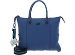 Gabs Pelle Borsa A Tracolla G3 Plus Tg Bull Black Shoulder Bag Lagoon Blu
