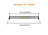 Striscia Luminosa A Led, Fascio Combinato, Compatibilità Con I Veicoli Fuoristrada, 42 Pollici 540 Watt