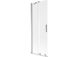 Mexen Velar Paravento Da Vasca Da Bagno A 2 Ante Scorrevoli 70 X 150 Cm, Brina, Cromo - 896-070-000-31-01