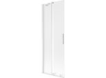 Mexen Velar Paratia Per Vasca Da Bagno A 2 Ante Scorrevole 70 X 150 Cm, Smerigliata, Bianca - 896-070-000-31-20