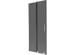 Mexen Velar Paratia Per Vasca Da Bagno Scorrevole A 2 Ante 80 X 150 Cm, Grafite, Cromo - 896-080-000-41-01