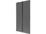 Mexen Velar Paratia Per Vasca Da Bagno A 2 Ante Scorrevoli 100 X 150 Cm, Grafite, Gun Metal - 896-100-000-41-95