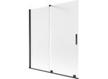 Mexen Velar Parete Doccia 2 Ante Scorrevoli 150 X 150 Cm, Satinato, Nero - 896-150-000-31-70