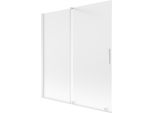 Mexen Velar Parete Doccia A 2 Ante Scorrevole 150 X 150 Cm, Ghiaccio, Bianco - 896-150-000-31-20
