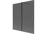 Mexen Velar Paravento Per Vasca Da Bagno A 2 Ante Scorrevoli 150 X 150 Cm, Grafite, Gun Metal - 896-150-000-41-95