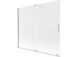 Mexen Velar Paratia Da Doccia A 2 Ante Scorrevoli 180 X 150 Cm, Satinato, Nichel Spazzolato - 896-180-000-31-97