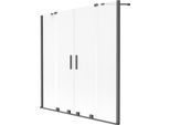 Mexen Velar Duo Paratia Doccia 2 Ante Scorrevoli 160 X 150 Cm, Satinato, Gun Metal - 896-160-000-32-95