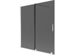 Mexen Velar Paratia Da Vasca Da Bagno A 2 Ante Scorrevoli 150 X 150 Cm, Grafite, Cromo - 896-150-000-41-01