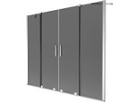 Mexen Velar Duo Paratia Da Bagno A 2 Ante Scorrevoli 200 X 150 Cm, Grafite, Cromo - 896-200-000-42-01