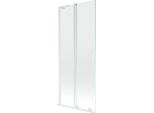 Mexen Velar L Paratia Da Bagno 2 Ante Scorrevoli 85 X 150 Cm, Trasparente, Bianco - 896-085-003-01-20