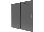 Mexen Velar Paravento Per Vasca Da Bagno A 2 Ante Scorrevoli 160 X 150 Cm, Grafite, Gun Metal - 896-160-000-41-95
