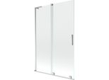 Mexen Velar L Paratia Da Vasca A 2 Ante Scorrevoli 120 X 150 Cm, Trasparente, Cromo - 896-120-003-01-01