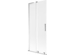 Mexen Velar L Paratia Per Vasca Da Bagno Scorrevole A 2 Ante 80 X 150 Cm, Smerigliato, Cromo - 896-080-003-31-01