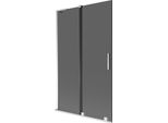 Mexen Velar L Paratia Vasca Da Bagno A 2 Pannelli Scorrevoli 110 X 150 Cm, Grafite, Cromo - 896-110-003-41-01