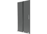 Mexen Velar L Paratia Da Bagno A 2 Ante Scorrevoli 95 X 150 Cm, Grafite, Cromo - 896-095-003-41-01