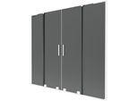 Mexen Velar L Duo Paratia Vasca Da Bagno A 2 Ante Scorrevoli 170 X 150 Cm, Grafite, Bianco - 896-170-003-42-20
