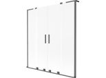 Mexen Velar L Duo Paratia Doccia 2 Ante Scorrevoli 150 X 150 Cm, Brina, Metal Gun - 896-150-003-32-95