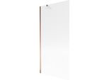 Mexen Next Paratia Per Vasca Da Bagno A 1 Anta 90 X 150 Cm, Strisce, Oro Rosa - 895-090-000-00-09-60