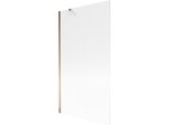 Mexen Next Paratia Vasca Da Bagno 1-Anta 100 X 150 Cm, Righe, Oro Rosa - 895-100-000-00-09-60