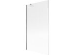 Mexen Next Paratia Per Vasca Da Bagno A 1 Anta 100 X 150 Cm, Righe, Gun Metal - 895-100-000-00-09-95