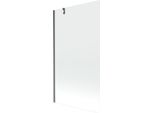 Mexen Next Paratia Da Bagno 1-Anta 100 X 150 Cm, Trasparente, Grigio Canna Di Fucile Spazzolato - 895-100-000-00-00-66