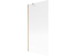Mexen Next Paratia Da Vasca 1 Anta 90 X 150 Cm, Righe, Rame Spazzolato - 895-090-000-00-09-65