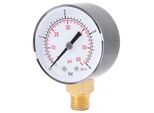1PC Mini Manometro Per Aria Carburante Olio O Acqua 0-4Bar / 0-60Psi Npt