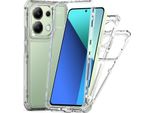 Custodia Trasparente Per Xiaomi Redmi Note 13 4G, Tpu Antiurto E Pc Ibrido Custodia Trasparente