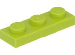Piastra Lego® 1X3 3623 - 50 Pezzi Lime