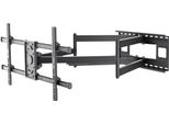 Goobay 71197 Pro Wide Range Tv Wall Mount Pro Fullmotion (Xl), Nero - Supporto Per Televisori Da 43 A 90 Pollici (109 - 229 Cm), Max. 80 Kg, Estensibile Fino A 104,5 Cm, Completamente Collaudato