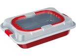Berlingerhaus Teglia Con Coperchio Borgogna Linea Metallica 36,5X24,5X5,5 Cm BH-7862