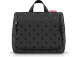 Reisenthel Toiletbag Xl, Kulturtasche, Kulturbeutel, Kosmetiktasche, Glossy Dots Black, 4 L, WO7075