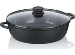 Casseruola, 5,0 L, Con Coperchio, Nero, Rivestimento Antiaderente, Senza /Ptfe, Alluminio Fuso - Kela | Atura