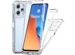 Custodia Trasparente Per Xiaomi Redmi 12 5G/4G, Tpu Antiurto E Pc Ibrido Custodia Trasparente