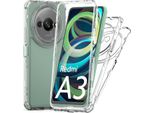 Custodia Trasparente Per Xiaomi Redmi A3 4G, Tpu Antiurto E Pc Ibrido Custodia Trasparente