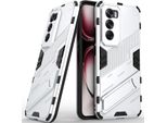 Custodia Per Oppo Reno12 Custodia Protettiva Ibrida In Pc Tpu Antiurto Con Funzione Di Supporto Arancione