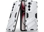 Custodia Per Oppo Reno12 Pro Custodia Protettiva Ibrida In Pc Tpu Antiurto Con Funzione Di Stand Arancione