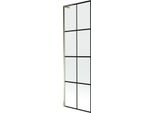 Mexen Next L Paratia Doccia 1 Anta 60 X 150 Cm, Griglia Nera, Dorato - 895-060-000-03-77-50