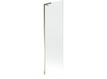 Mexen Next L Pannello Vasca Da Bagno Ad Anta Singola 60 X 150 Cm, Trasparente, Dorato - 895-060-000-03-00-50