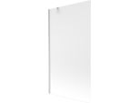Mexen Next Paratia Per Vasca Da Bagno A 1 Anta 100 X 150 Cm, Smerigliato, Nichel Spazzolato - 895-100-000-00-30-97