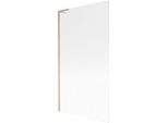 Mexen Next L Paratia Da Vasca Ad Un'anta 100 X 150 Cm, A Strisce, Rame Spazzolato - 895-100-000-03-09-65