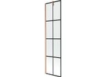 Mexen Next Paraschizzi Doccia 1 Anta 50 X 150 Cm, Griglia Nera, Rame Spazzolato - 895-050-000-00-77-65