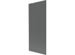 Mexen Next Paratia Per Vasca Da Bagno 1-Anta 80 X 150 Cm, Grafite, Nichel Spazzolato - 895-080-000-00-40-97