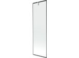 Mexen Next Paratia Per Vasca Da Bagno A 1 Anta 60 X 150 Cm, Cornice Nera, Nichel Spazzolato - 895-060-000-00-70-97