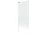Mexen Next L Paratia Per Vasca Da Bagno Ad 1 Anta 80 X 150 Cm, Trasparente, Nichel Spazzolato - 895-080-000-03-00-97