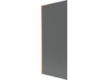 Mexen Next L Divisorio Per Vasca Da Bagno 1-Anta 80 X 150 Cm, Grafite, Rame Spazzolato - 895-080-000-03-40-65